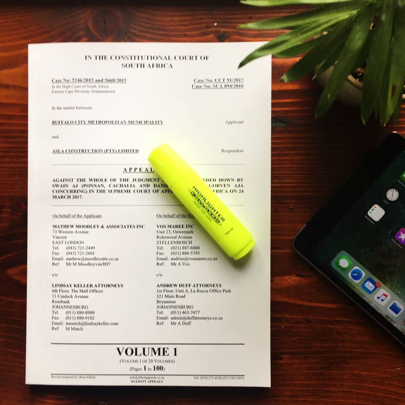 Appeal court records and highlighter